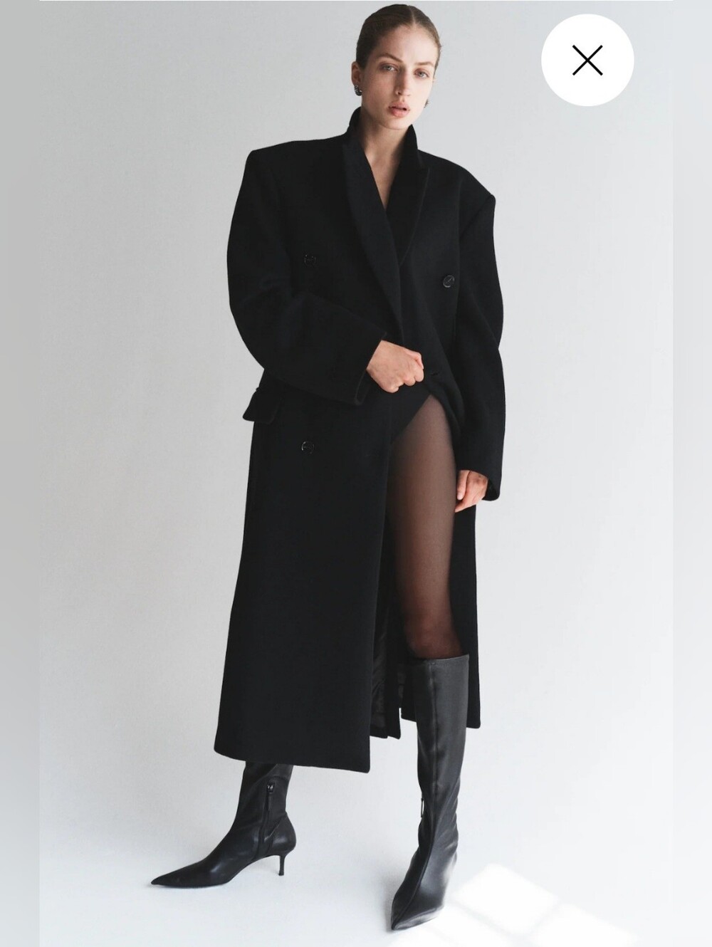 H&M STUDIO Wool Coat size M